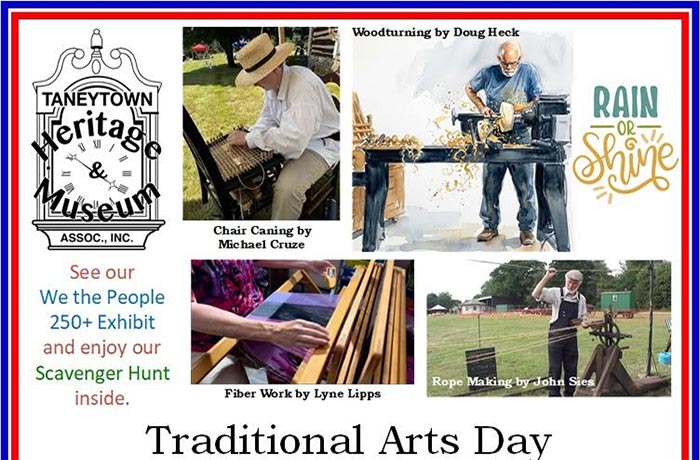 Image of a flyer for Traditional Arts Day. All info in body text.